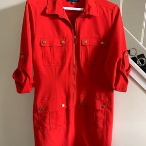 Beautiful bright red dress, Worn once.